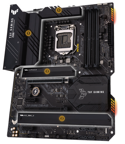 TUF GAMING Z590-PLUS WIFI ATX Motherboard - Intel Z590, Socket LGA