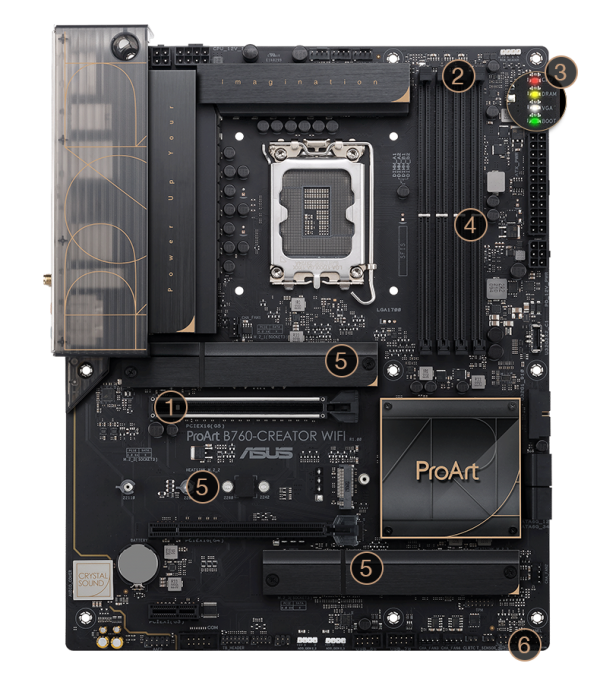 ASUS ProArt B760-CREATOR WiFi Intel LGA 1700(13th and 12th
