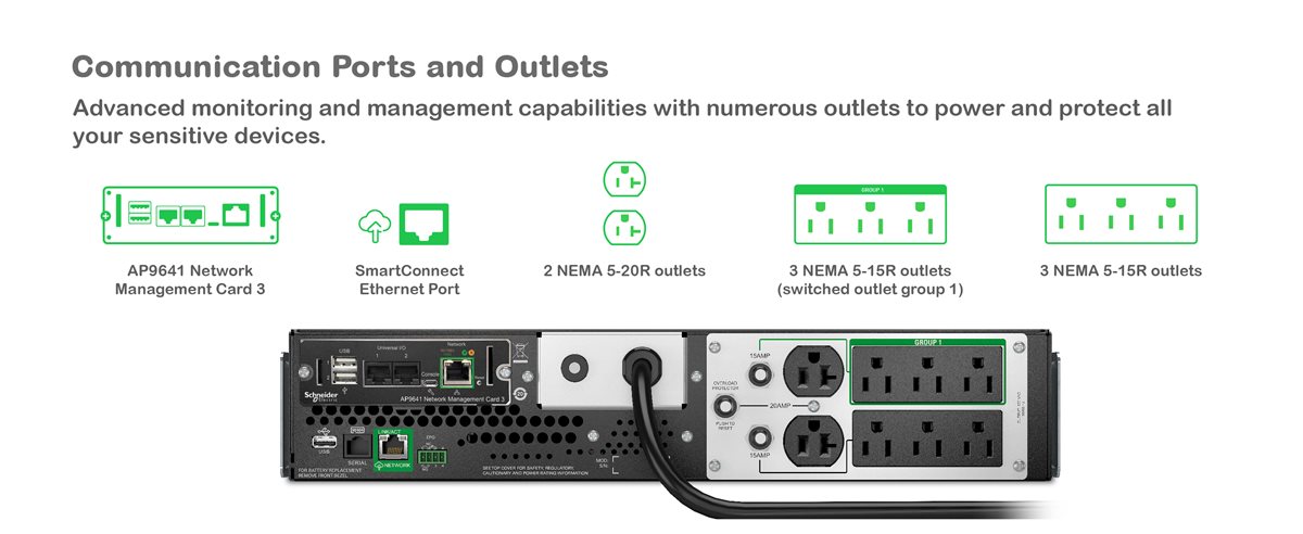 APC Smart-UPS - UPS - 2 NEMA 5-20R + 6 NEMA 5-15R outlets, LCD, line ...