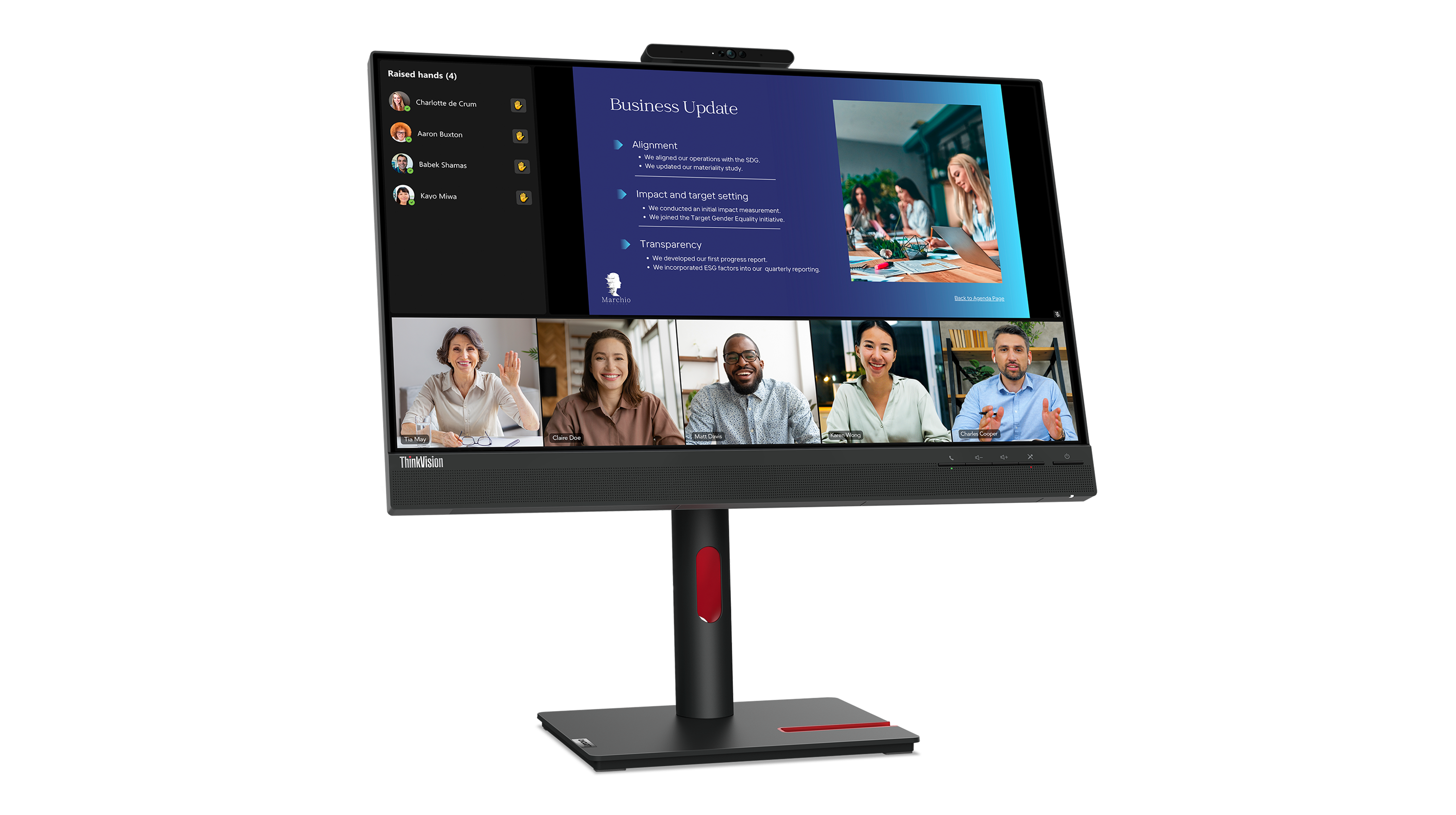 Lenovo 63D8MAT3UK - Lenovo ThinkVision T24v-30 60.5 cm [23.8"] 1920 x 1080  pixels Full HD LED Black