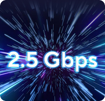 10G Gbps text displayed over a high-speed background