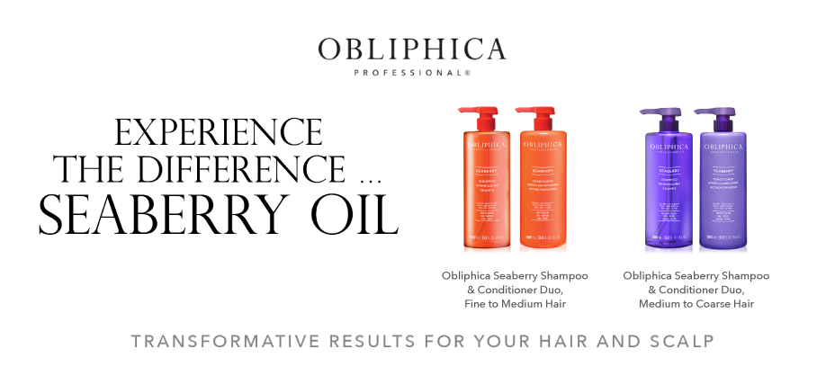 Obliphica Professional Seaberry Shampoo & Conditioner Duo Banner