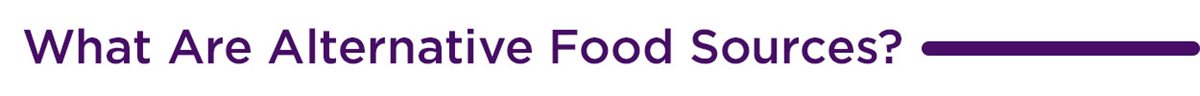 What Are Alternative Food Sources?