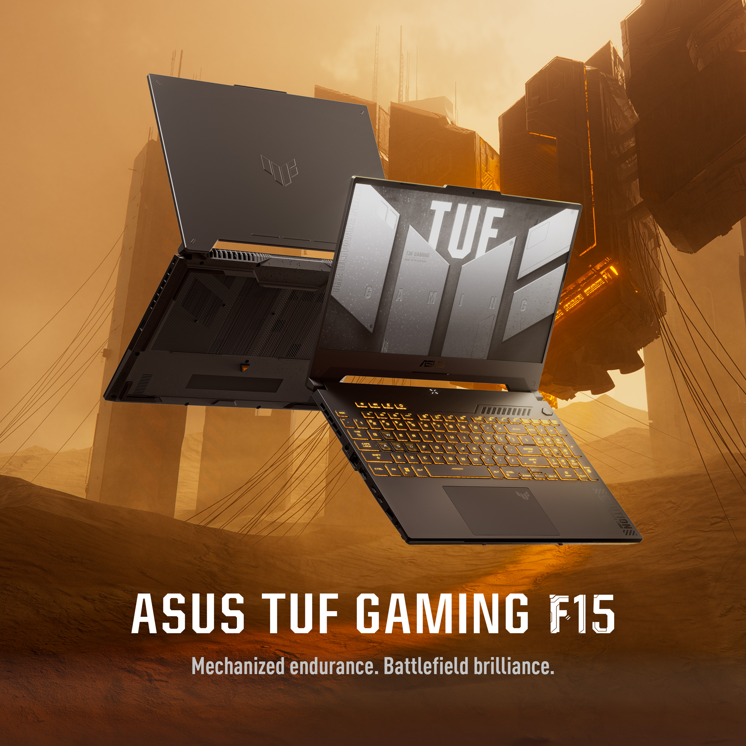ASUS TUF GAMING F15 - Mechanised endurance. Battlefield brilliance.