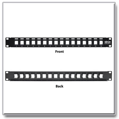 C2G 16 Port Blank Keystone/Multimedia Patch Panel