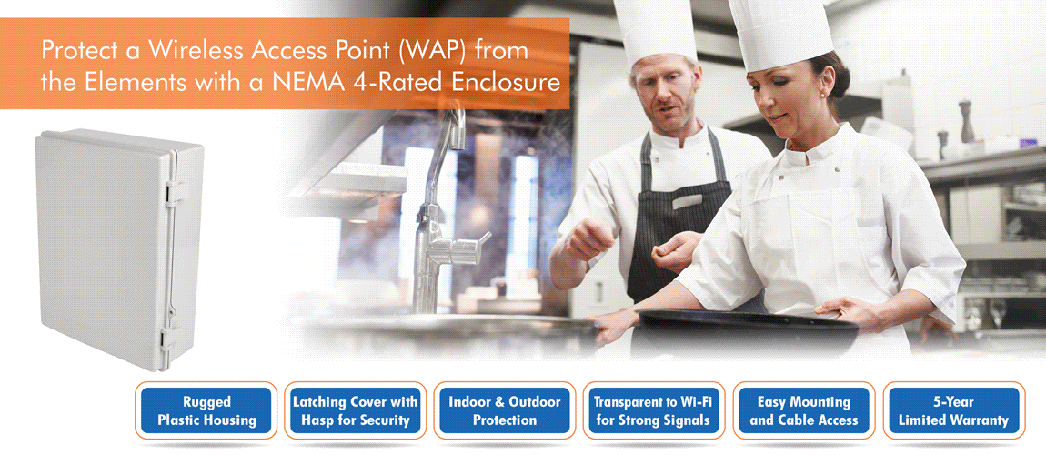 Tripp Lite Wireless Access Point Enclosure with Hasp NEMA 4, Surface