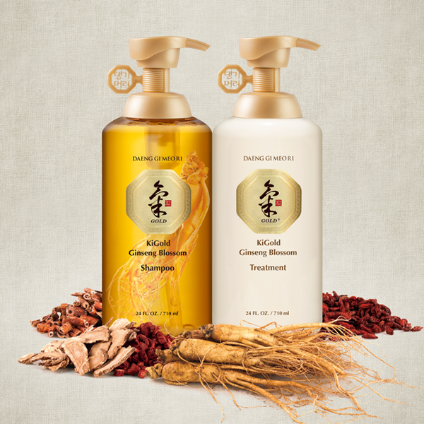 Daeng Gi Meo Ri Ki Gold Ginseng Blossom Shampoo & Treatment Set