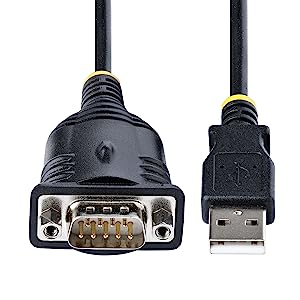 3ft (1m) DB9 to 3.5mm Serial Cable for Serial Device Configuration, RS232  DB9 Male to 3.5mm Cable Used for Calibrating Projectors, Digital Signage