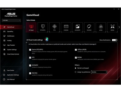 ASUS DisplayWidget Center