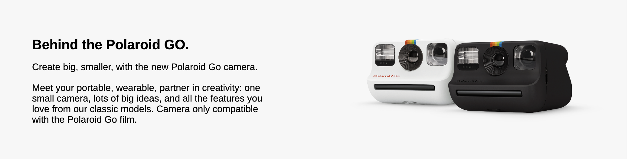 Polaroid Go Generation 2 - Mini Instant Film Camera - Black (9096) - Only  Compatible with Go Film
