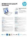 HP ENVY 16 inch Laptop PC 16-h1010ca datasheet