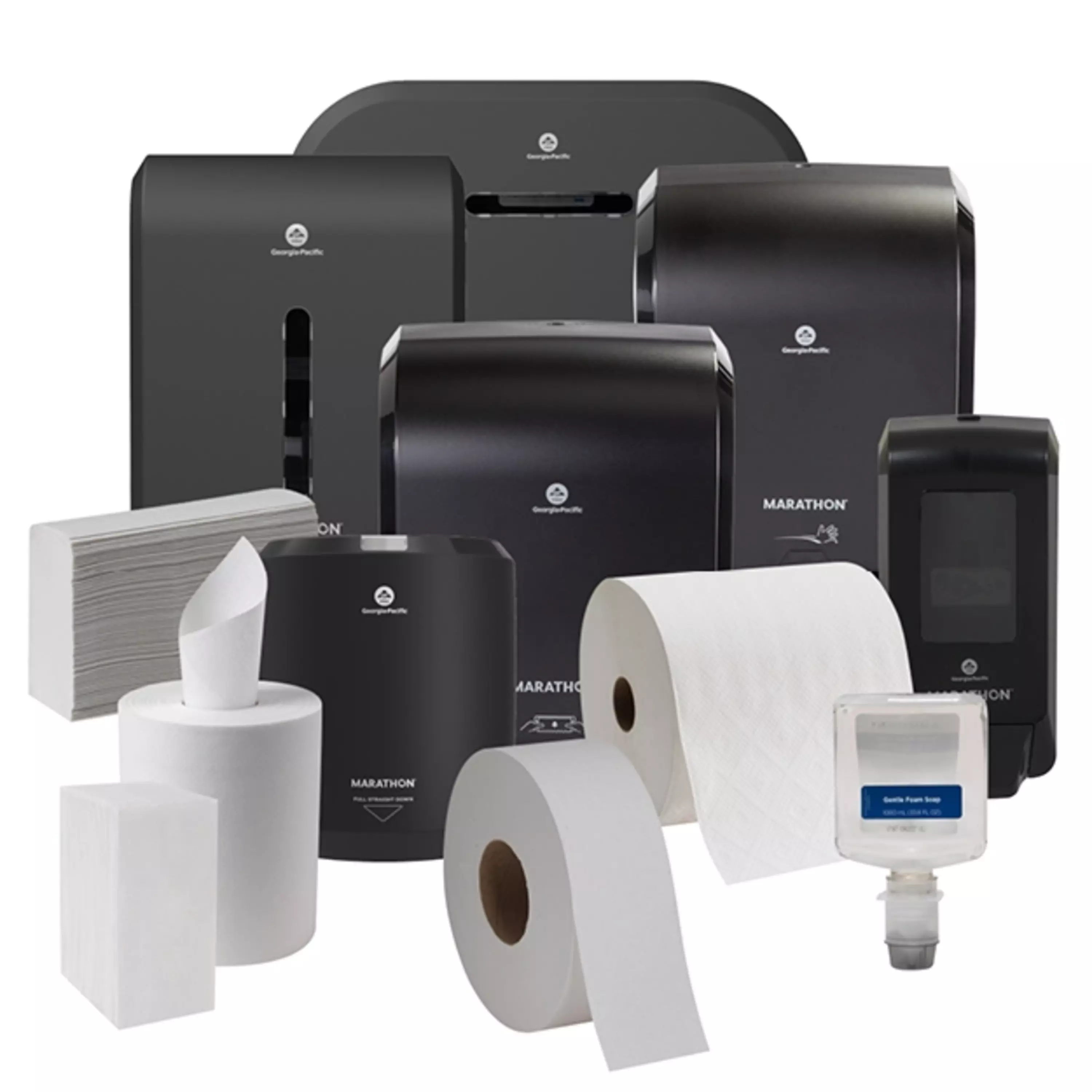 Marathon Recycled Dispenser Roll Towels, 1-Ply, Non-perforated