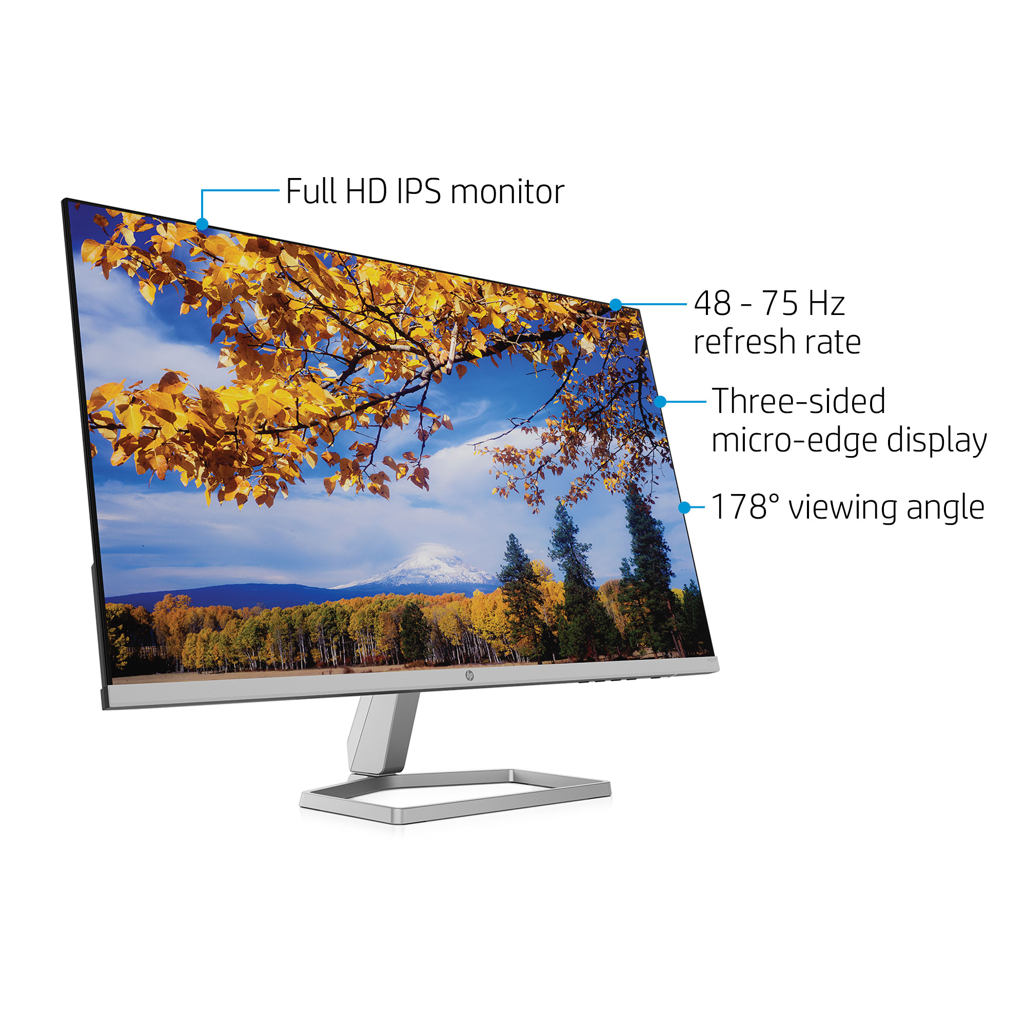 Monitor HP M27f - 27 Pulgadas - 75 Hz - 1920 x 1080 Full HD - VGA-HDMI -  IPS-2G3D3AA#ABA