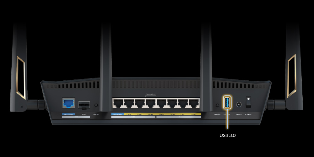 ASUS RT-BE88U - Wireless router 802.11a/b/g/n/ac/ax/be Wi-Fi 7 - Router ...