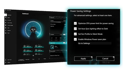 UI of Power Saving settings