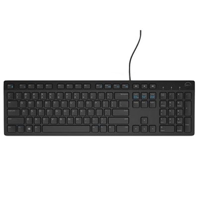 Dell KB216 - Keyboard - USB - US International (QWERTY) - black - for Inspiron 3459; Latitude 3480, 3580; Vostro 3905