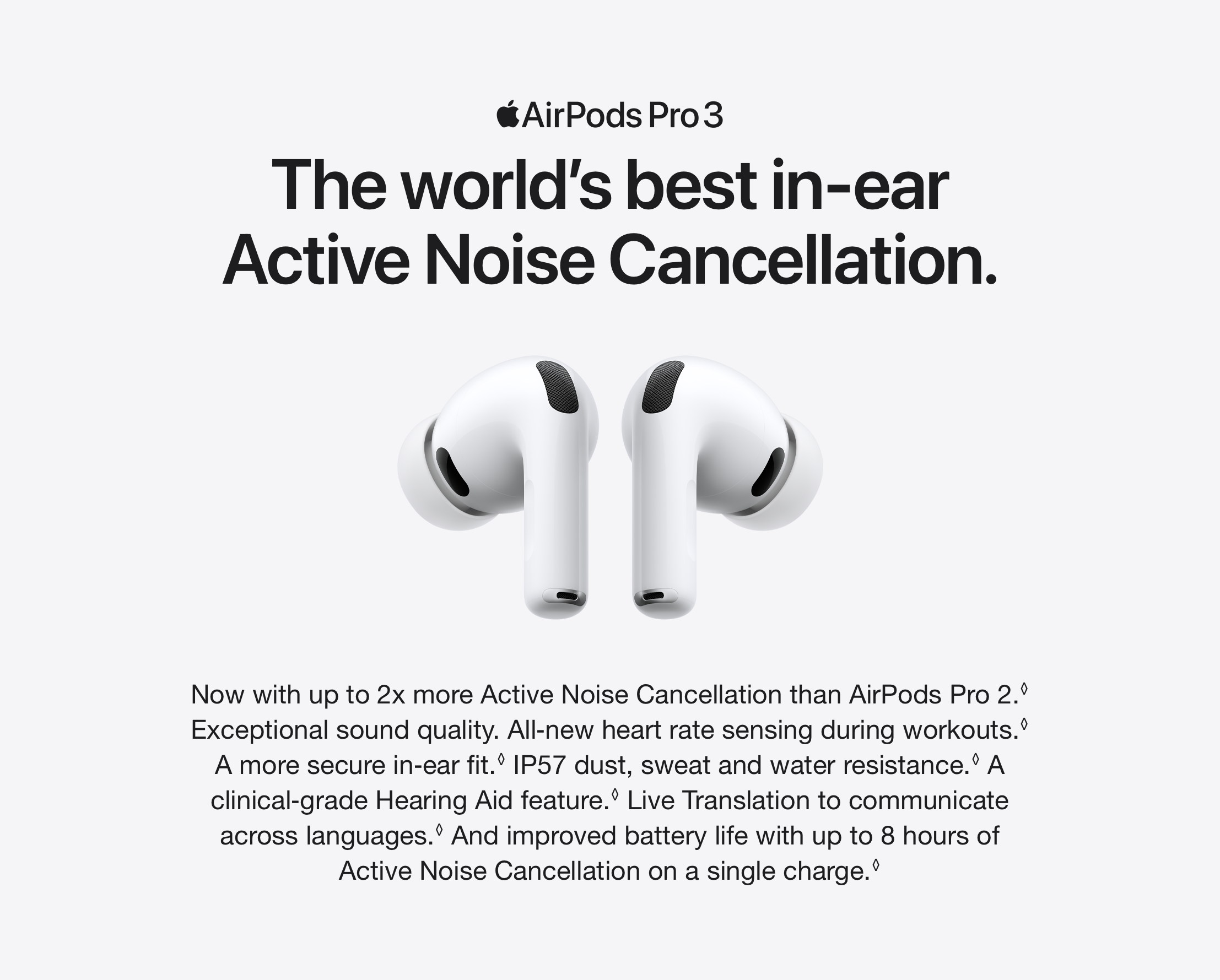 Buy Apple AirPods Pro 3 with MagSafe Charging Case | Wireless