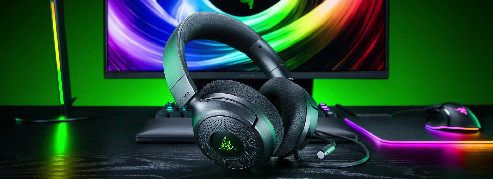 Razer Kraken V4 X Sensa HD Haptics Wired Over the Ear Gaming