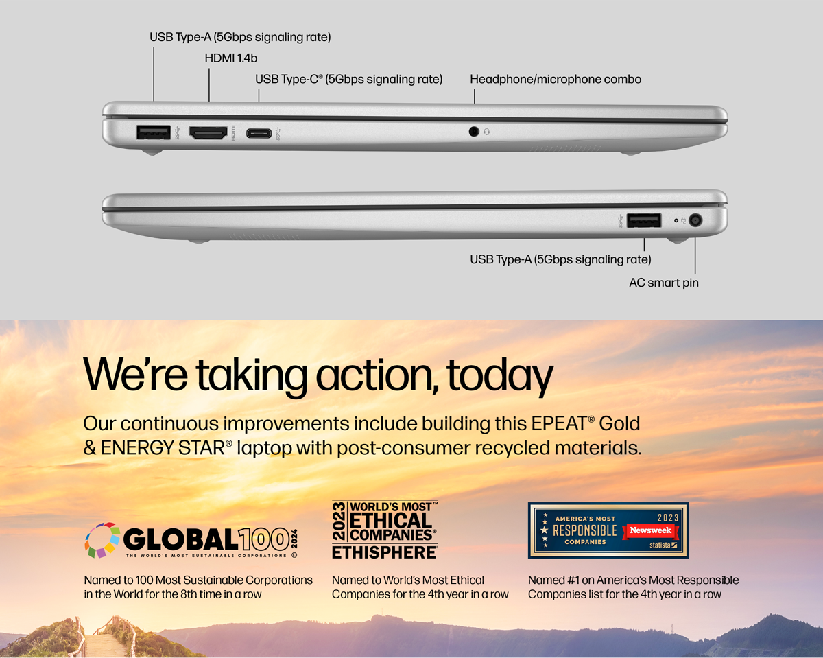 HP FHD Touchscreen Laptop AMD Ryzen 7730u Processor