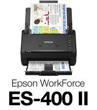 Epson Escáner De Documentos Es-400Ii, Conexión Usb 3.0, 21-40 Ppm