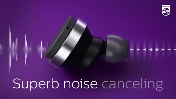 PHILIPS T8506 True Wireless Headphones with Noise Canceling Pro (ANC), Wind Noise Reduction ＆ Bluetooth Multipoint Connectivity, Black Hear, there, everywhere. Noise Canceling Headphones | Philips