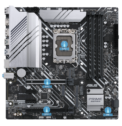 ASUS PRIME Z690M-PLUS D4 LGA 1700 Intel Z690 SATA 6Gb/s Micro ATX