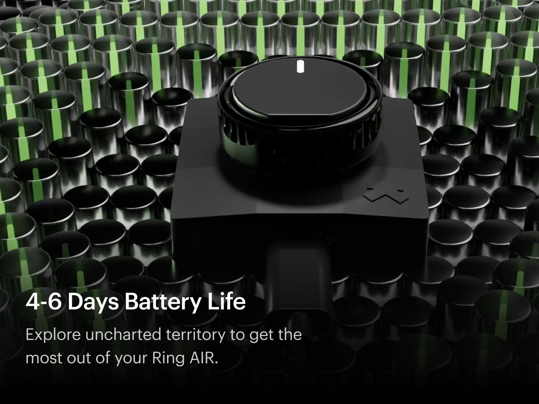 Ultrahuman Ring AIR Nero Taglia 11 - Activity Tracker Titanio - Monitoraggio Sonno E Fitness - Foto 2