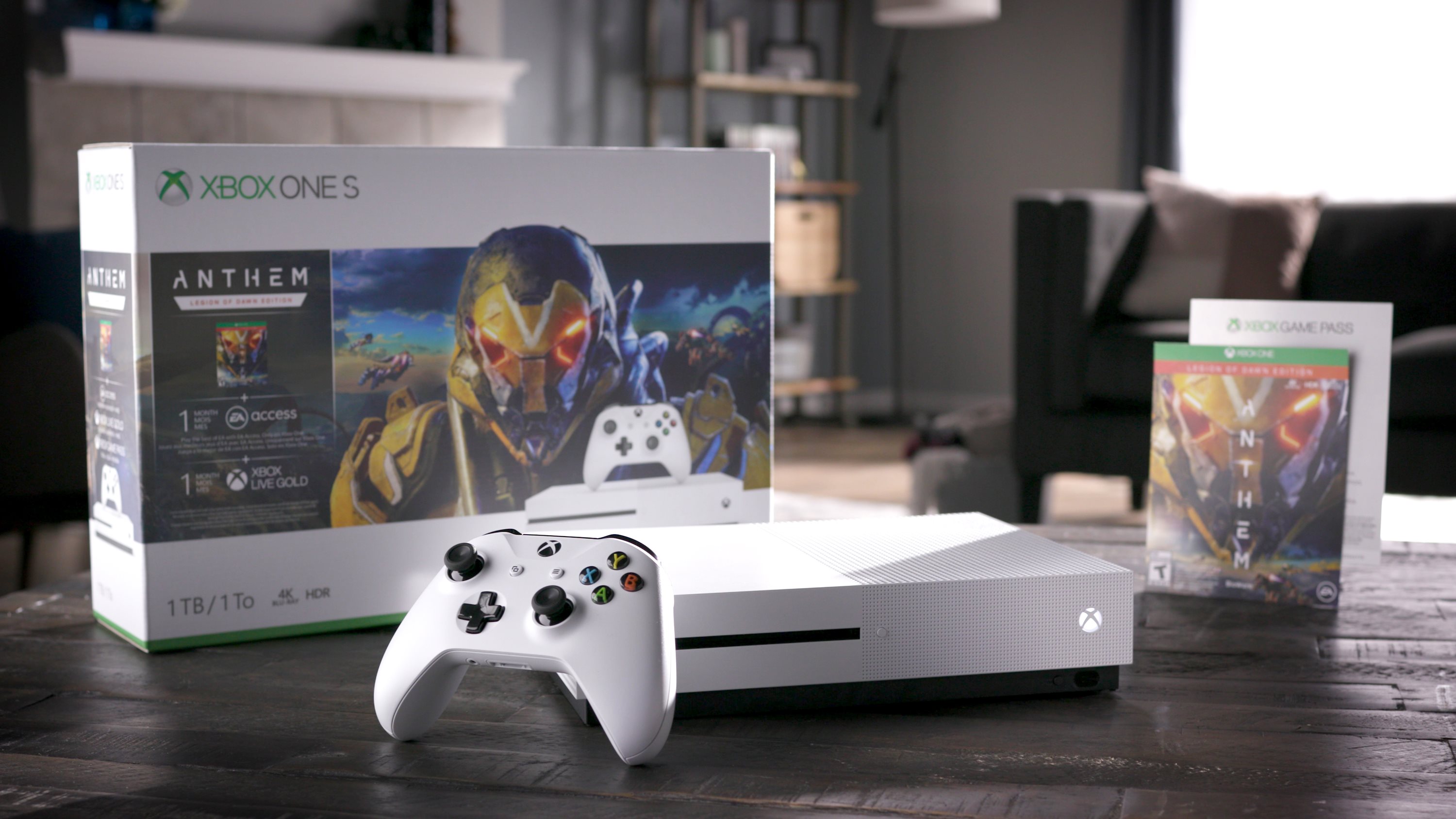 agentschap vier keer partner Microsoft Xbox One S 1TB Anthem Bundle, White, 234-00938 - Walmart.com