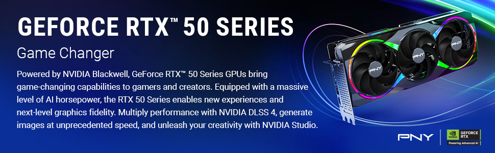 PNY ARGB OC GeForce RTX 5080 16GB 256-Bit GDDR7 DLSS 4.0 PCI