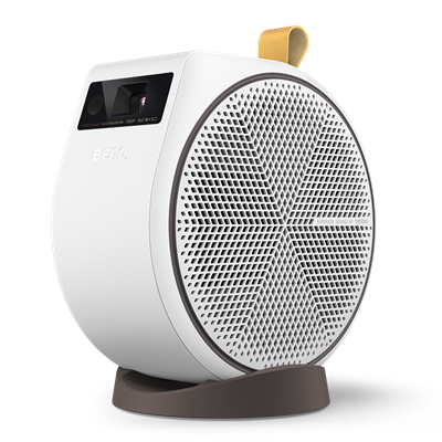 BenQ GV31 1080p bærbar LED-loftsprojektor med roterende vinkelprojektion | 16 W 270˚ trådløs bashøjttaler | Android TV med Netflix | Chromecast og AirPlay | Autofokus og 1D Keystone | HDMI | USB-C