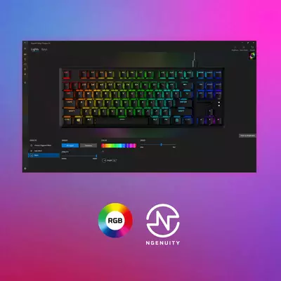 Advanced customization with HyperX NGENUITY software