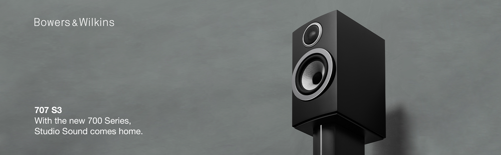 Bowers & Wilkins 707 S3 Bookshelf Speaker with 1
