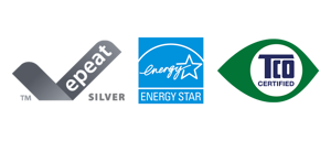 epeat GOLD, ENERGY STAR, TCO CERTIFIED-Logos