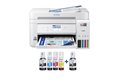 slide 1 of 7, zoom in, et-4850se printer with ink bottles