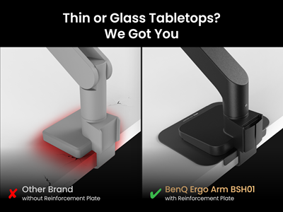 Forstærkningsplade, der hjælper med at beskytte bordplader mod ridser og deformation.