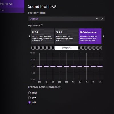 Enjoy EQ for RPG/Adventure with INZONE HUB