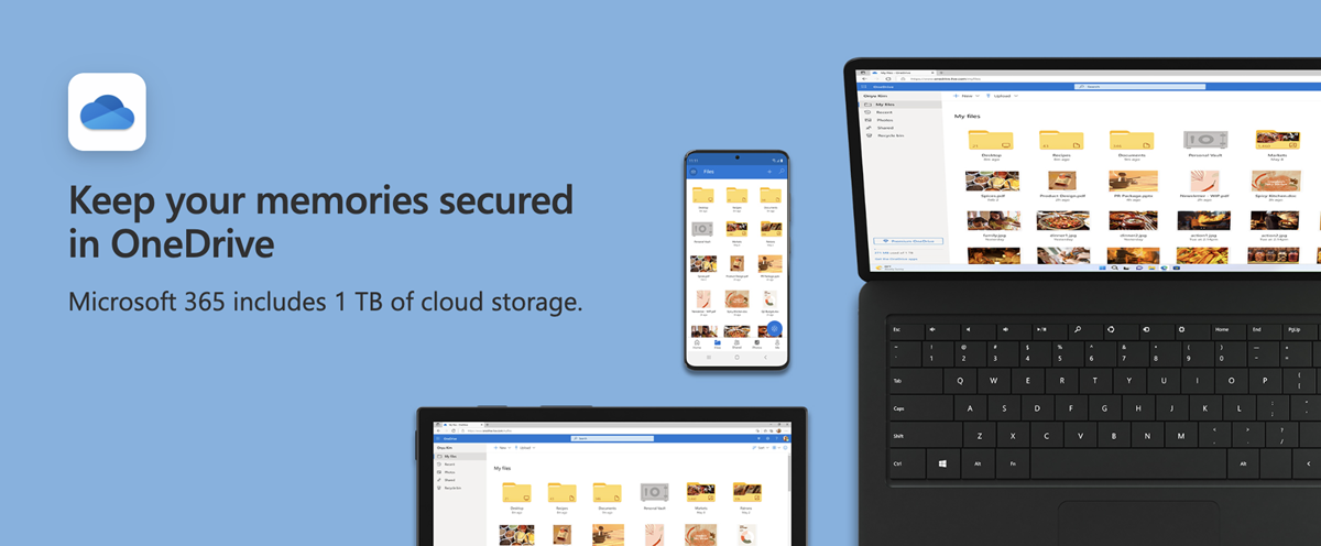 Keep your memories secured in OneDrive