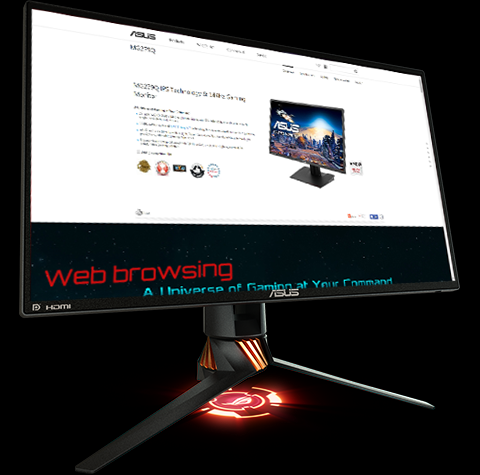 ASUS ROG PG258Q - Ecran PC gaming eSport 24,5 FHD - Dalle TN - 16:9 - 240Hz  - 1ms - 1920x1080 - 400cd/m² - Display Port, HDMI et 2x USB 3.0 - Nvidia  G-Sync : : Informatique