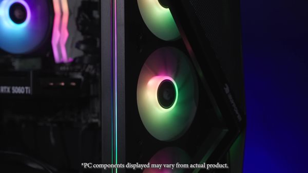 thumbnail video image 2 of iBUYPOWER Slate Gaming PC Desktop Computer Intel Core i7 14700F, NVIDIA GeForce RTX 5060Ti 8GB, 16GB, 1TB NVMe SSD, Windows 11 Home, SWI7N56T03 (Software Offer with Purchase), 2 of 19