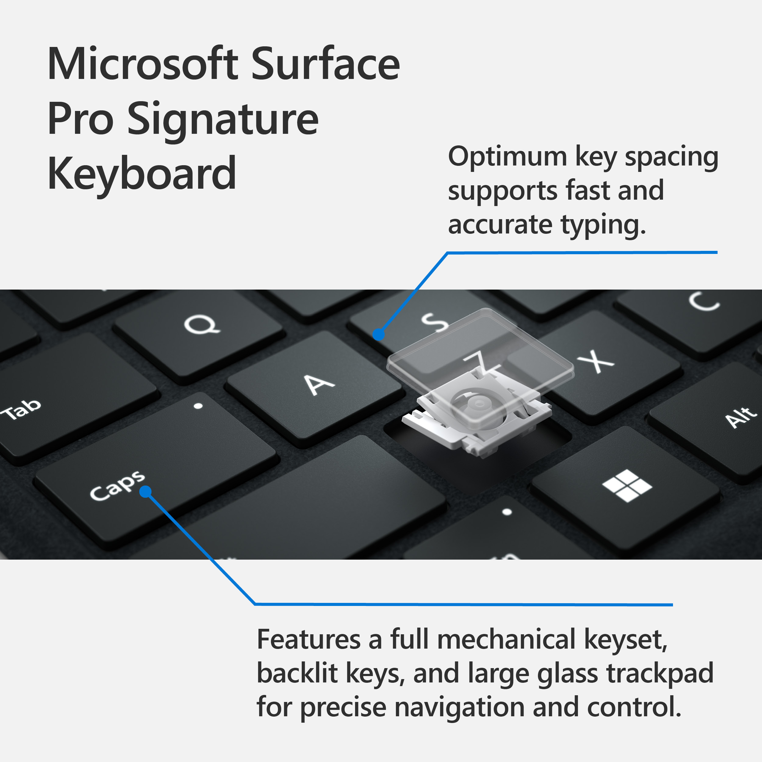 - Case X Microsoft Keyboard/Cover Signature for Tablet Pro Microsoft Black Surface Surface 13\