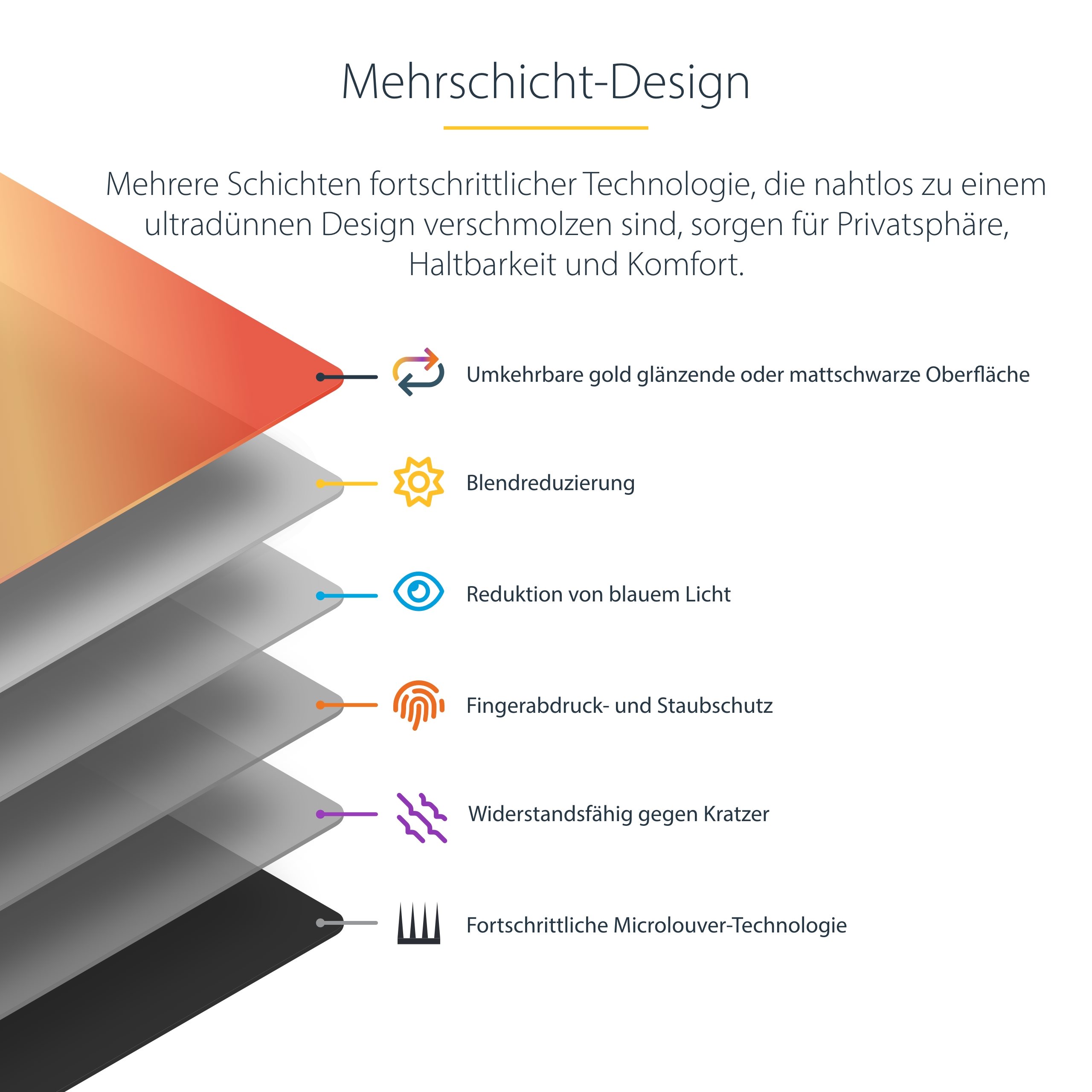 folie 4 von 8, vergrößern, 14 zoll macbook pro 21/23 blickschutz, doppelseitiger laptop goldfilter mit erhöhtem sichtschutz, +/- 30 grad (142mg-privacy-screen)