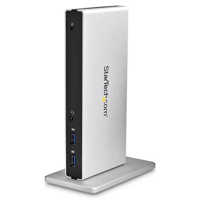 Station d'accueil pour PC portable | Mac et Windows® | Adaptateurs DVI vers VGA et HDMI® | 2 ports de charge USB