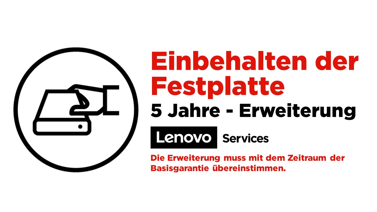 Product Lenovo Keep Your Drive Add On Serviceerweiterung 5 Jahre