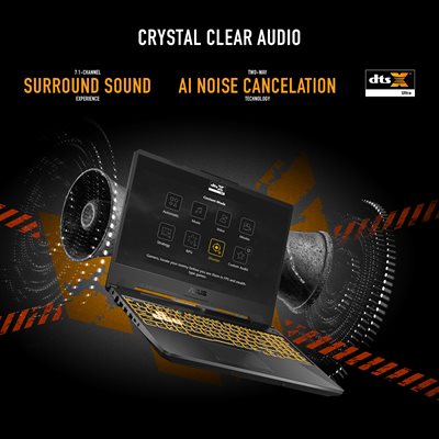 CRYSTAL CLEAR AUDIO - ASUS TUF Gaming Laptop A15 FA506NF-HN003W 15.6" AMD Ryzen 5 8GB RAM 512GB SSD