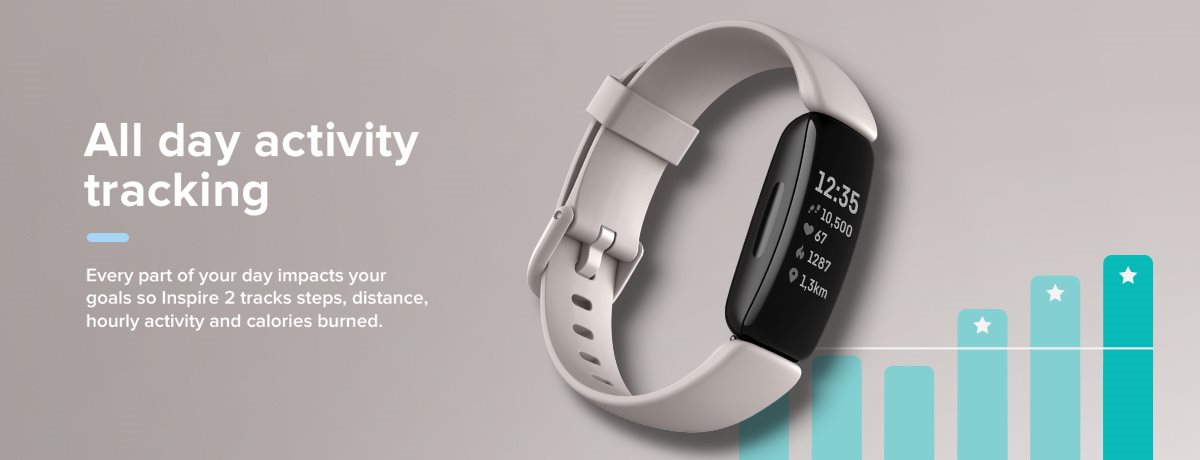Fitbit Inspire 2 Fitness Tracker - Lunar White 