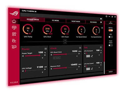 GPU Tweak III interface