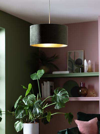 Habitat green online lampshade