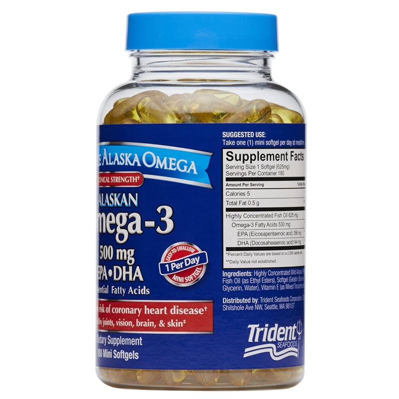 360 degree images of the Pure Alaska Omega Clinical Strength Alaskan Omega-3 dietary supplement product bottle 5