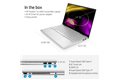 slide 4 of 5, zoom in, silver hp pavilion 14 x360 convertible with closed left and right side profiles showing ports.