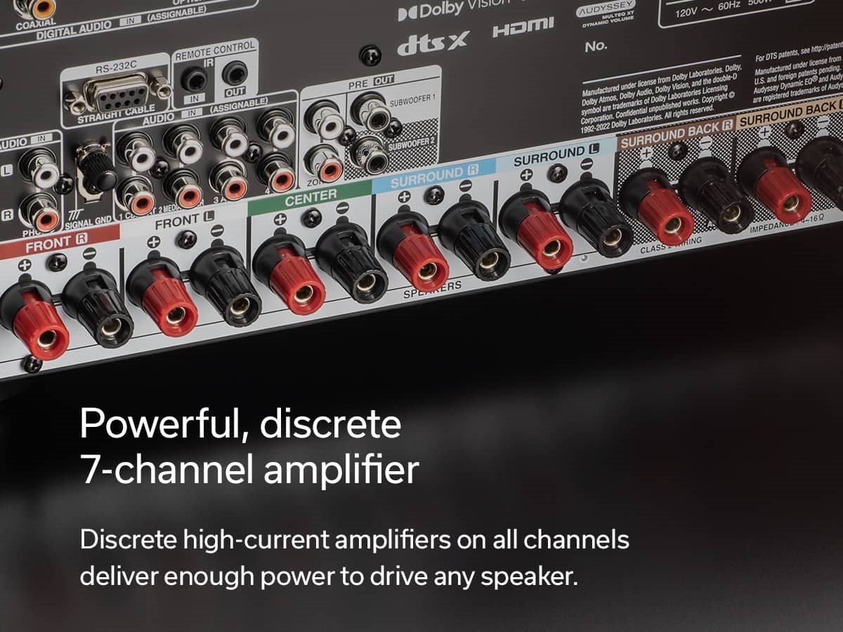Denon AVR X2800H (95W X 7) 7.2 Ch. with HEOS and Dolby Atmos 8K
